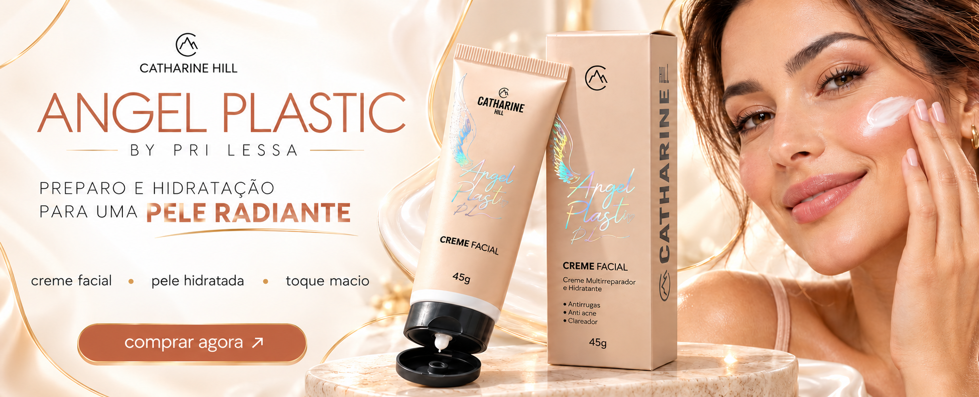 Angel Plastic by Pri Lessa: preparo e hidratação para uma pele radiante